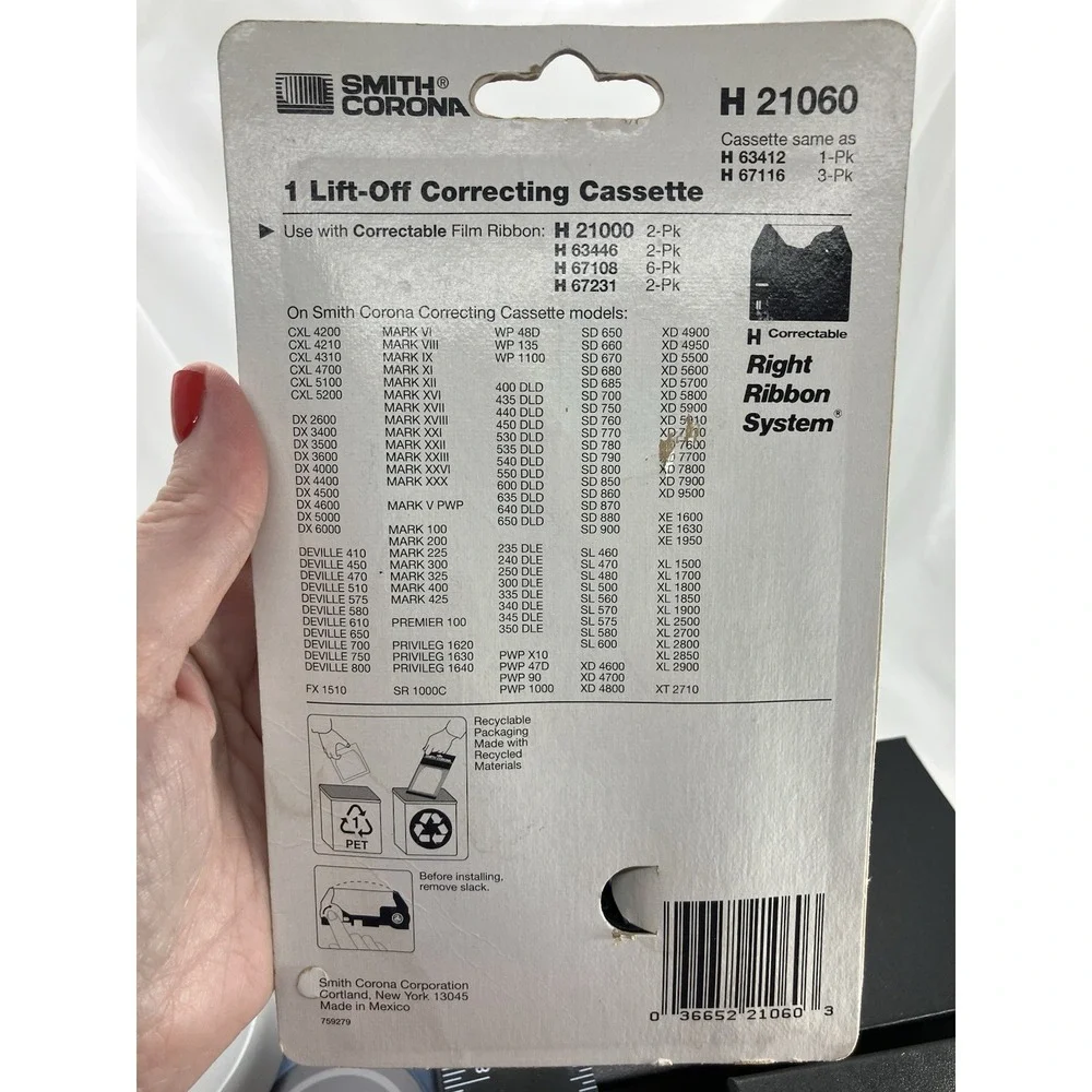 Smith Corona H‎ 21060 (H 63412) 1 Lift-off Correcting Cassette New